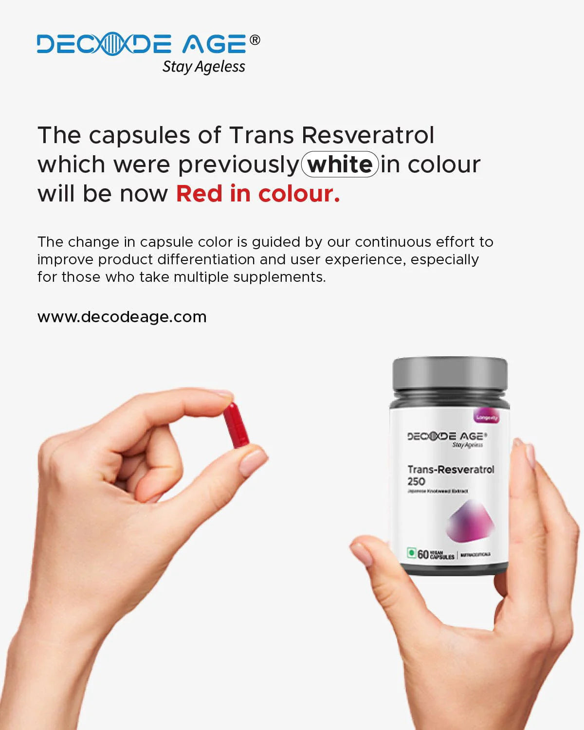 Decode Age Trans Resveratrol | Japanese Knotweed Extract |250mg