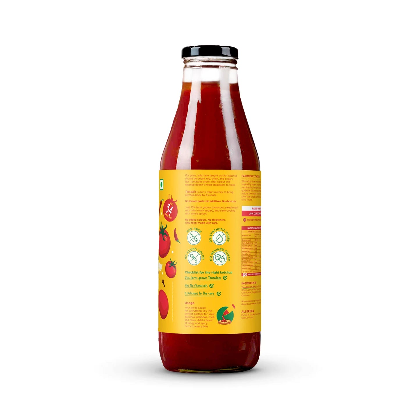 Two Brothers Organic Farms Truemato Ketchup- 750g