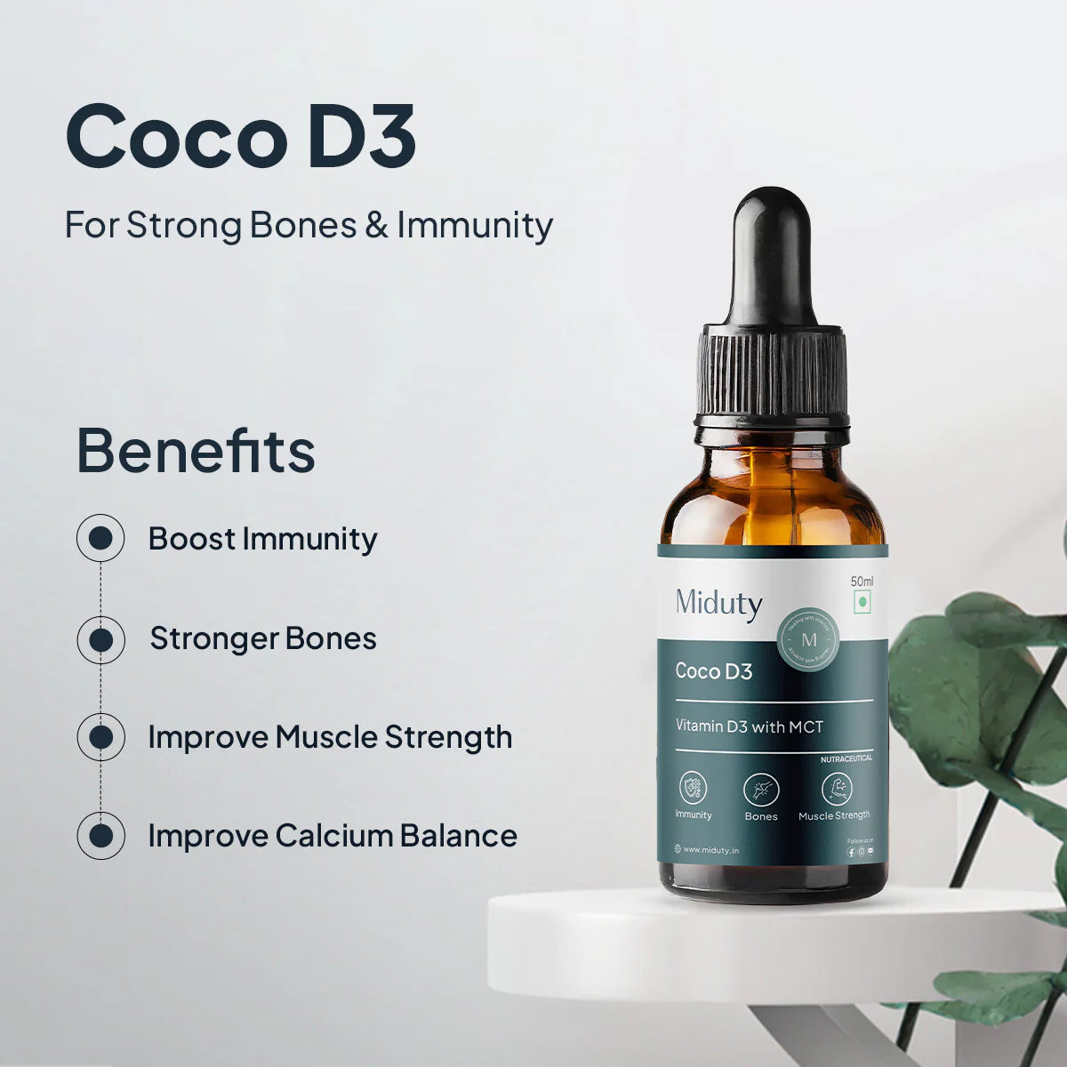 Miduty Vitamin Coco D3 Drops