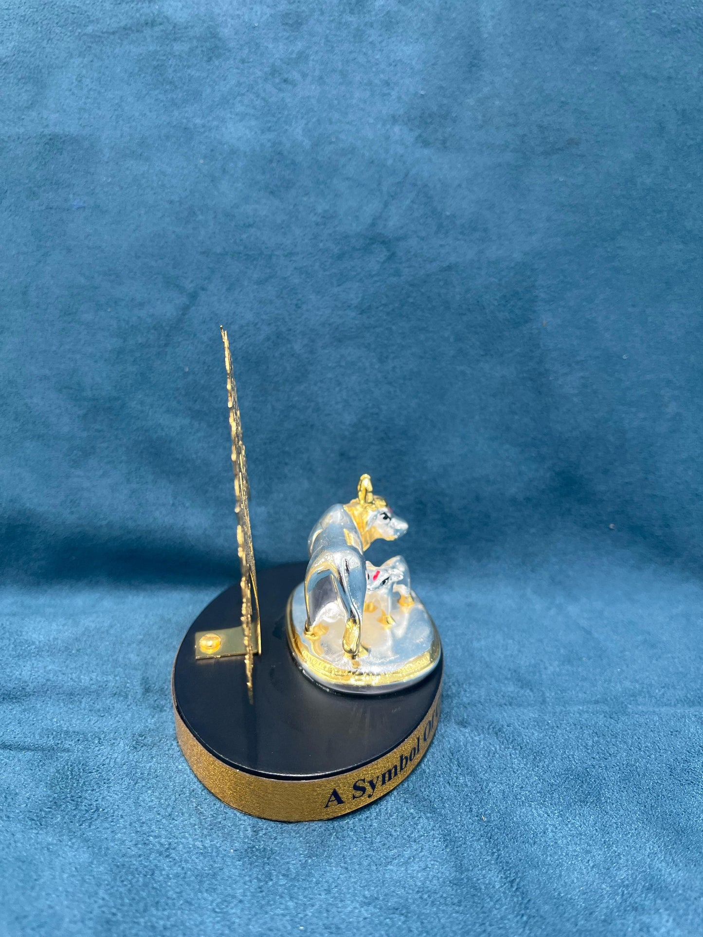 999 Silver Cladded Kamdhenu with Kalpvriksha Idol