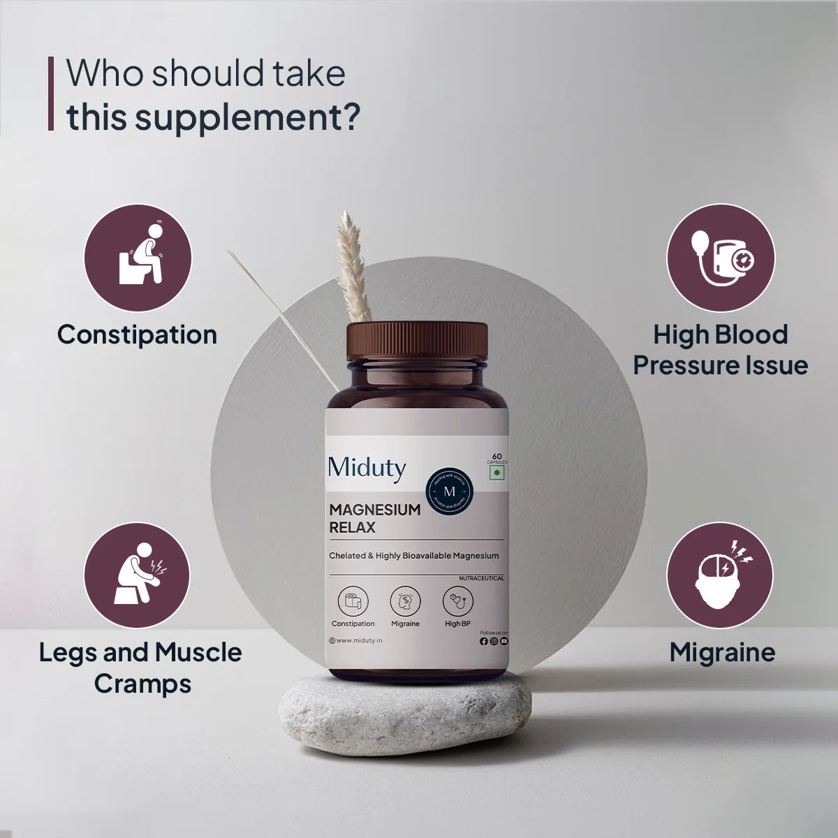 Miduty Magnesium Relax Supplement