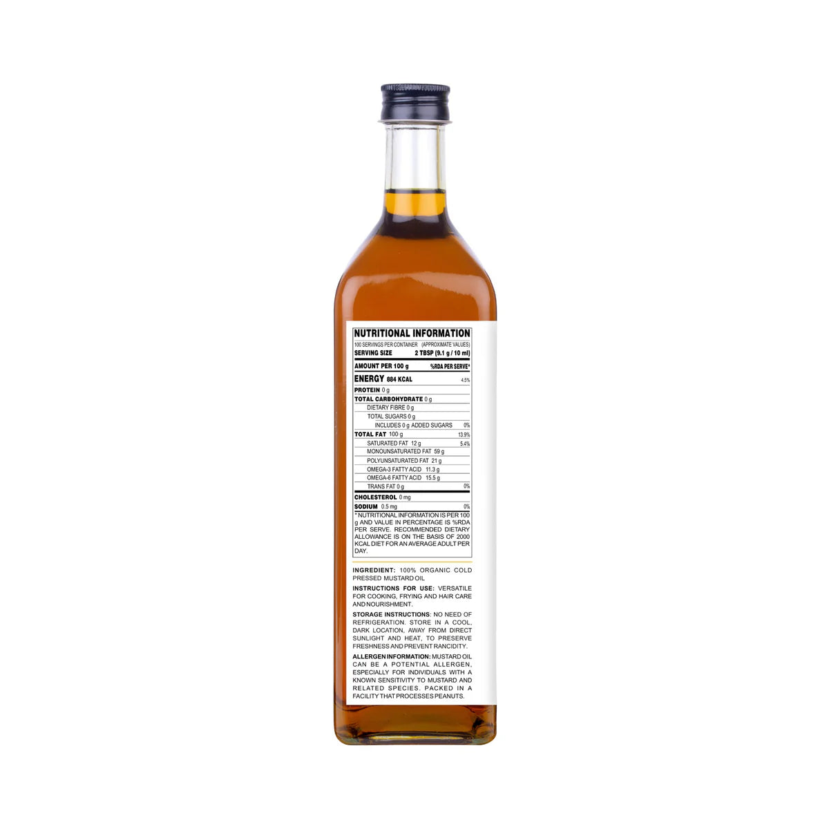 Cold Pressed Mustard Oil