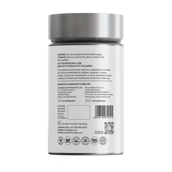 Decode Age Mag7™ Supplement | Magnesium Supplement | Supports Mood, Bone and Muscle Health, Metabolism | 60 Capsules, Vegan