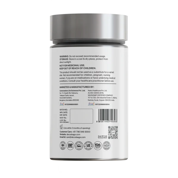 Decode Age DAKE® Supplement | Multivitamin Supplement | Supports Vision, Immunity, Bone, Heart and Skin Health | Vitamin D3, K2 (MK7), A & E | 30 Capsules, Vegan