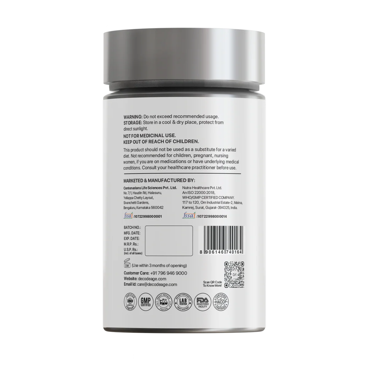 Decode Age SeneVit™ | DA¹ Foundational Senolytic Activator Blend