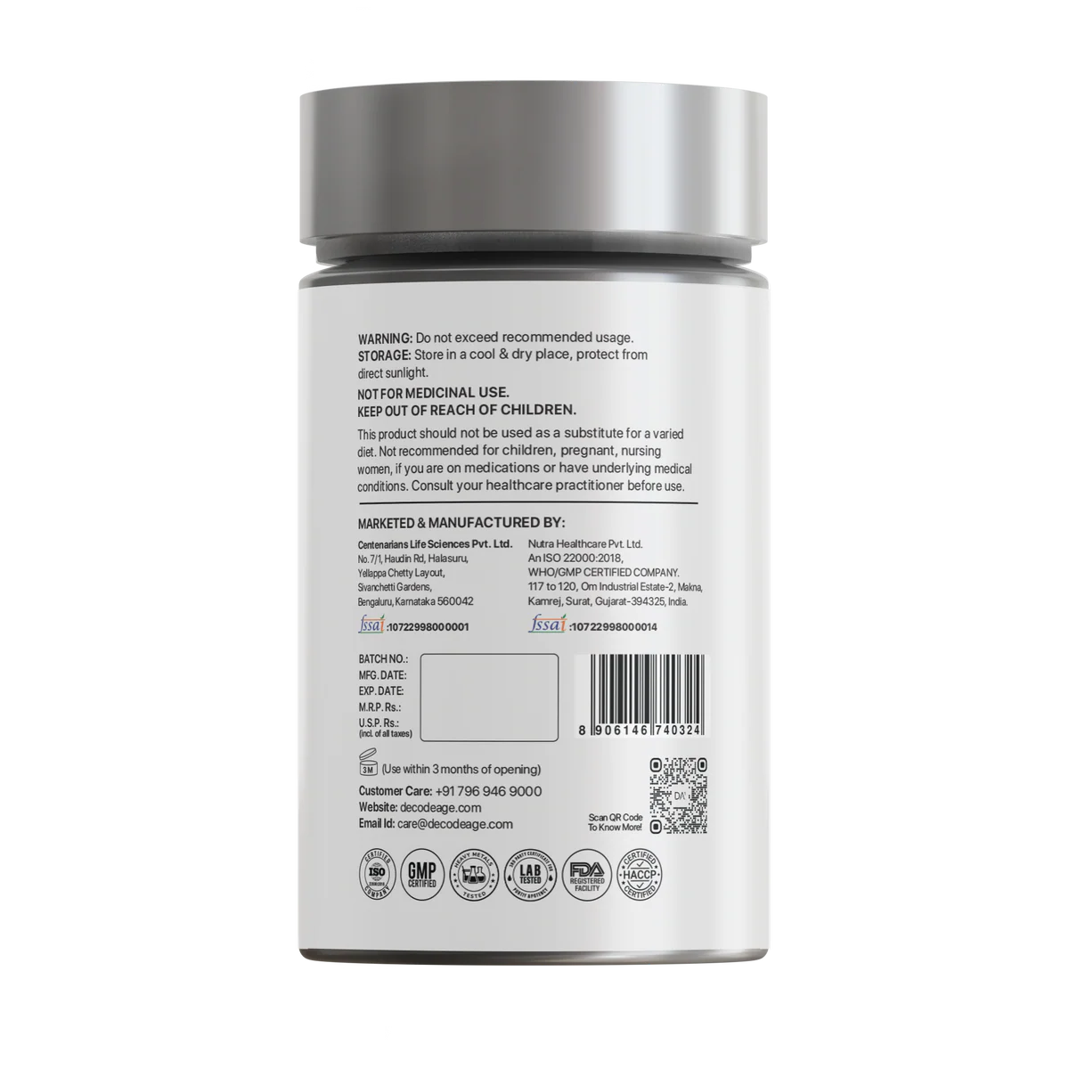Decode Age Spermidine Trihydrochloride