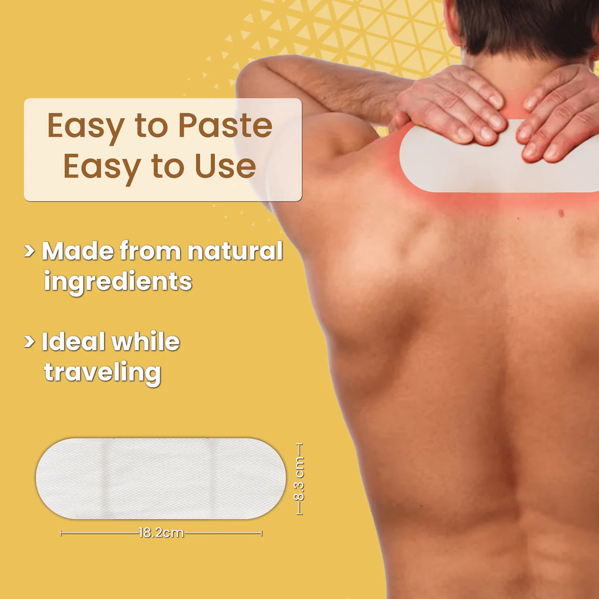 BluHeat Back Pain Relief Patches Heat Therapy