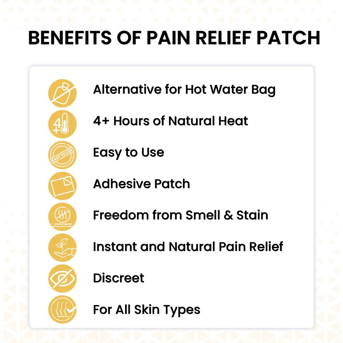 BluHeat Back Pain Relief Patches Heat Therapy