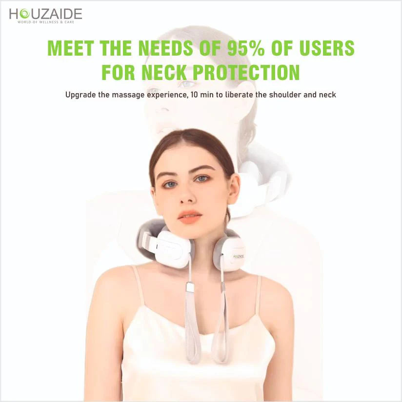 HOUZAIDE Battery Powered Neck And Shoulder Massager For Neck