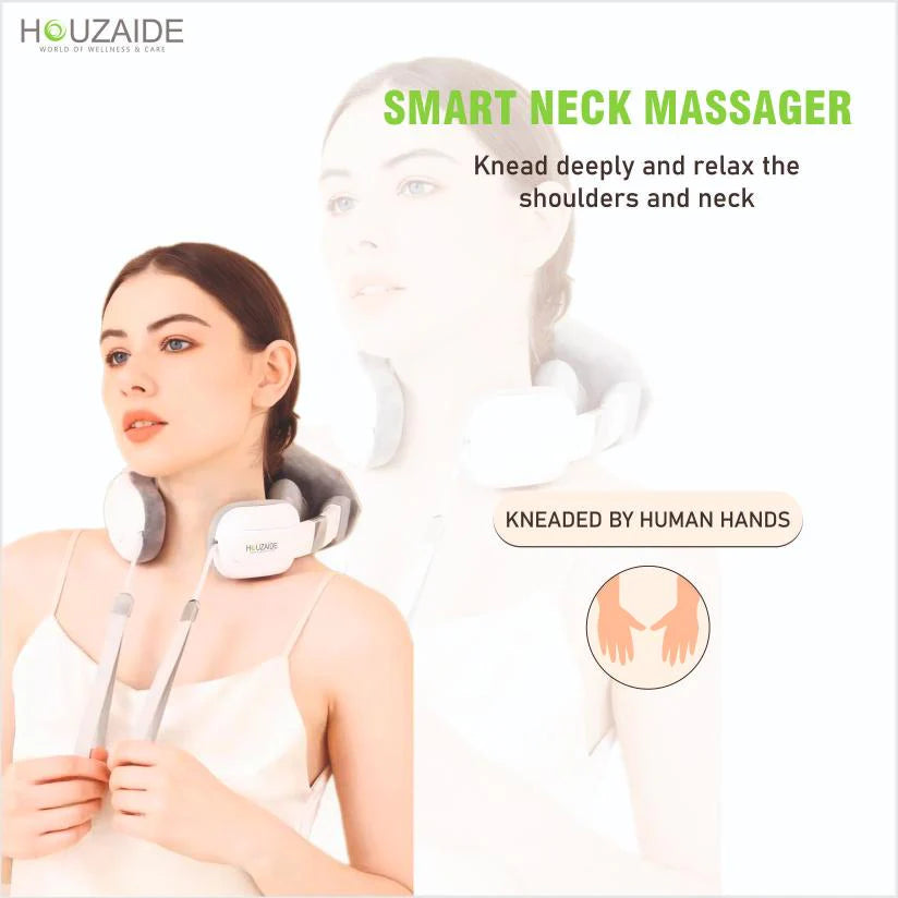 HOUZAIDE Battery Powered Neck And Shoulder Massager For Neck