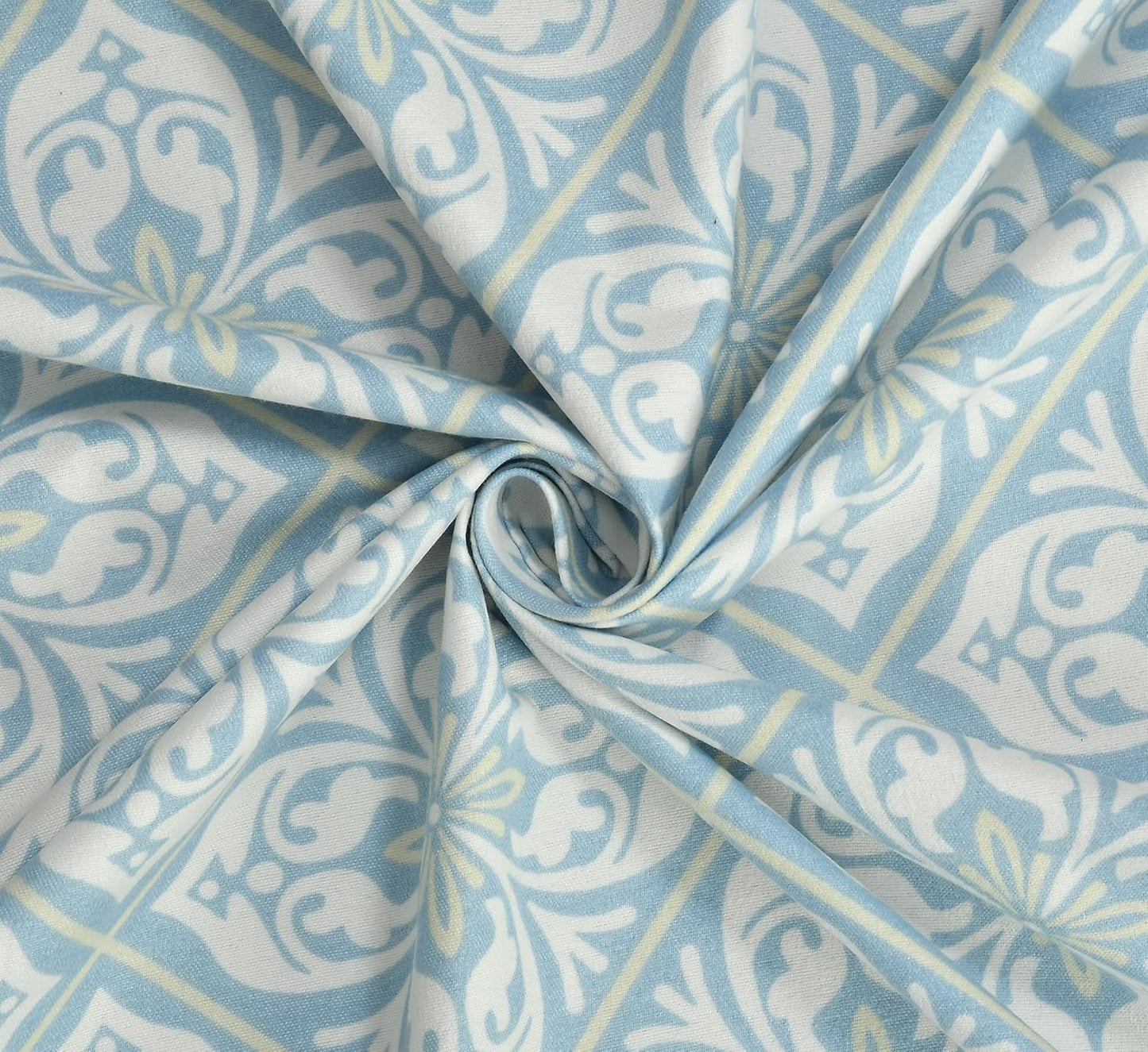 Premium Glace Cotton Elastic Fitted Double Bedsheet with 2 Pillow Covers (72x78x8 Inches)-CoconutLeaf
