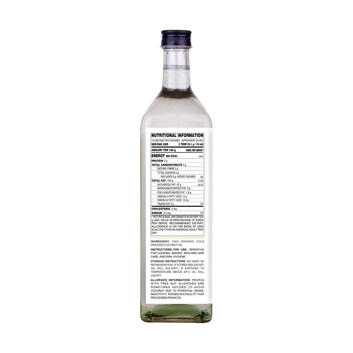 TURRITOPSIS Cold Pressed Coconut Oil | 100% Organic |Extracted by Chekku