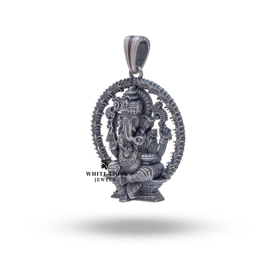 Atharva Ganesha 925 Sterling Silver Pendant
