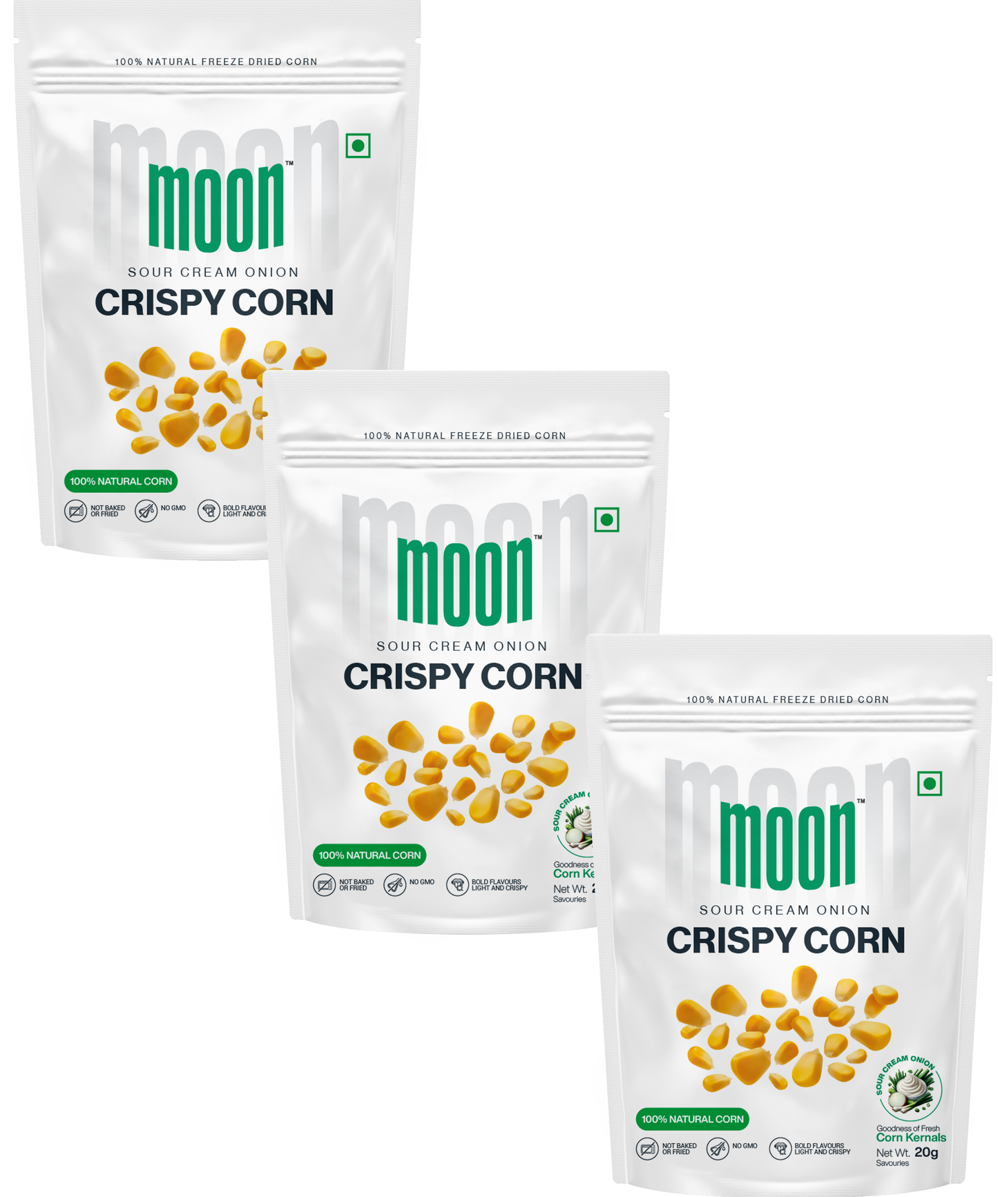 Moon Crispy Corn Sour Cream Onion