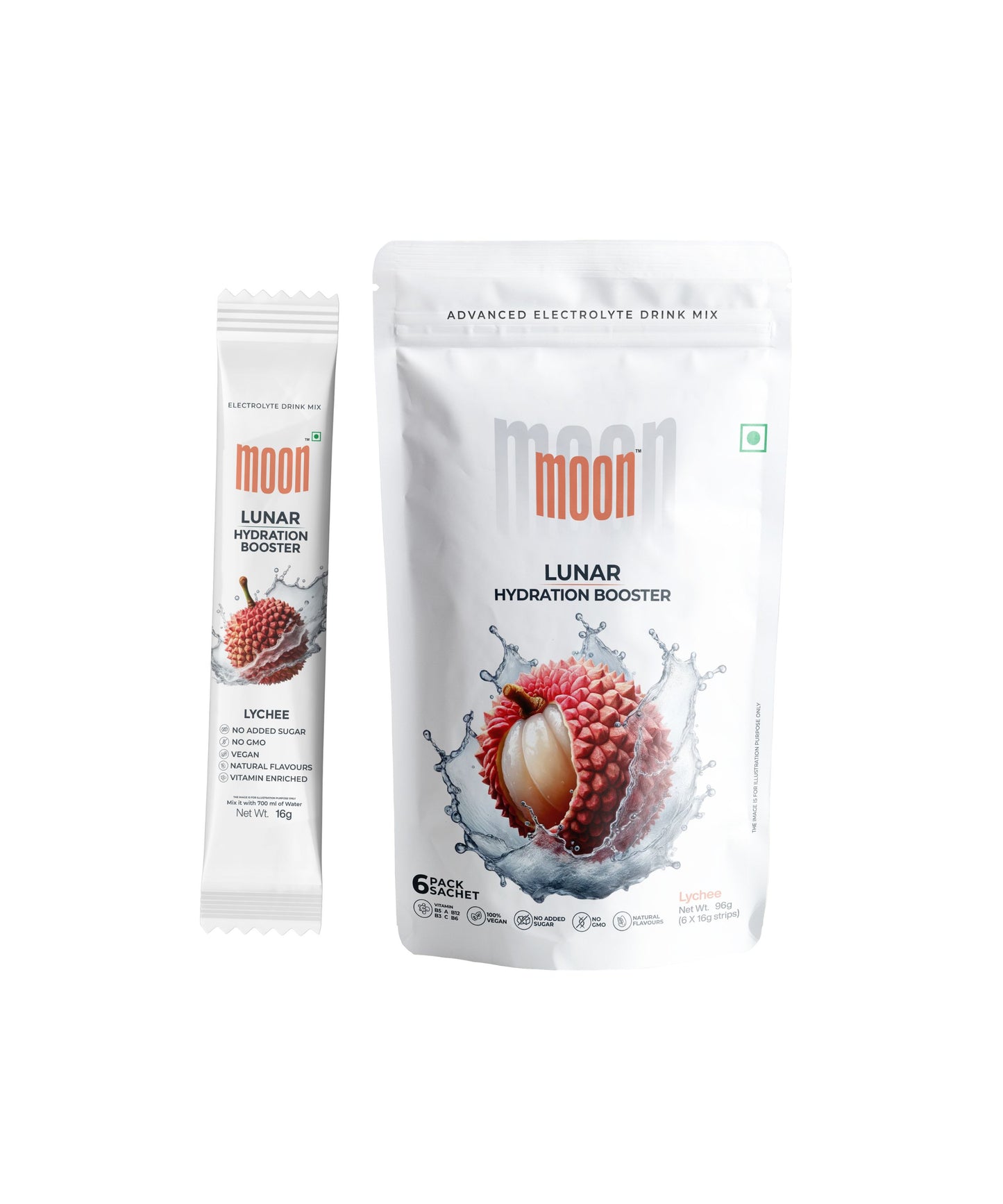 Moon Lychee Lunar Hydration Booster Pack 6