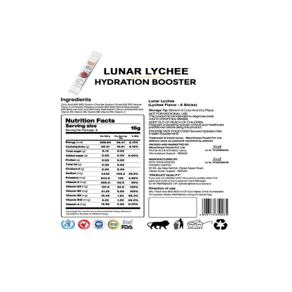 Moon Lychee Lunar Hydration Booster Pack of 6