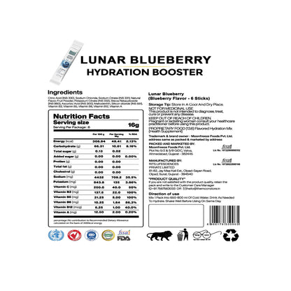 Moon Blueberry Lunar Hydration Booster Pack of 6