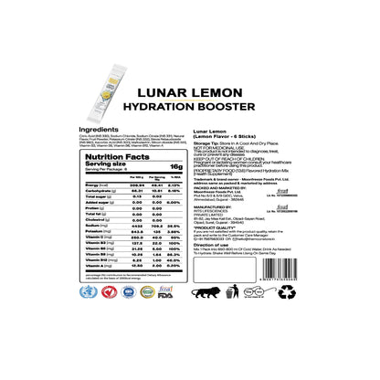 Moon Lemon Lunar Hydration Booster Pack of 6
