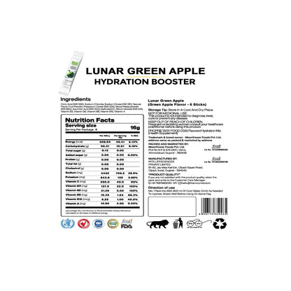 Moon Green Apple Lunar Hydration Booster Pack of 6