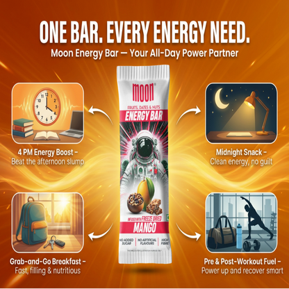 Moon Freeze Mango Energy Bars Pack of 6