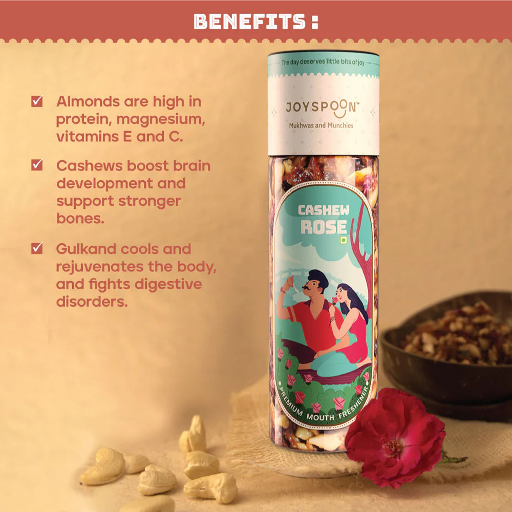 JoySpoon Cashew Rose Mukhwas