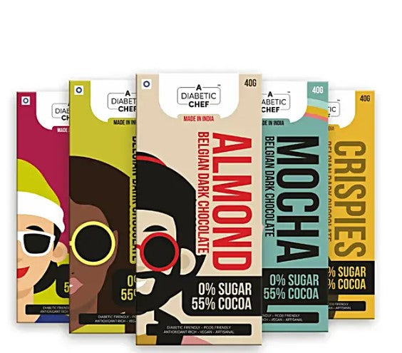 A Diabetic Chef's Assorted Dark Chocolates Pack of 5