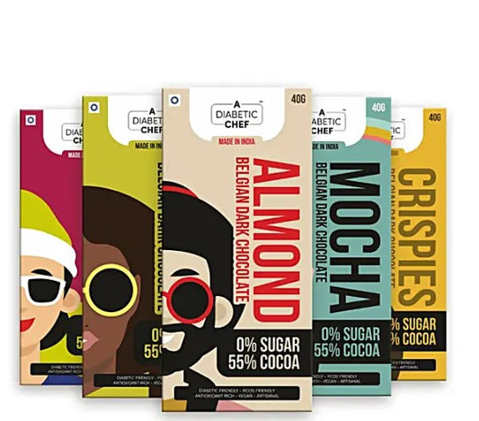 A Diabetic Chef's Assorted Dark Chocolates Pack of 5