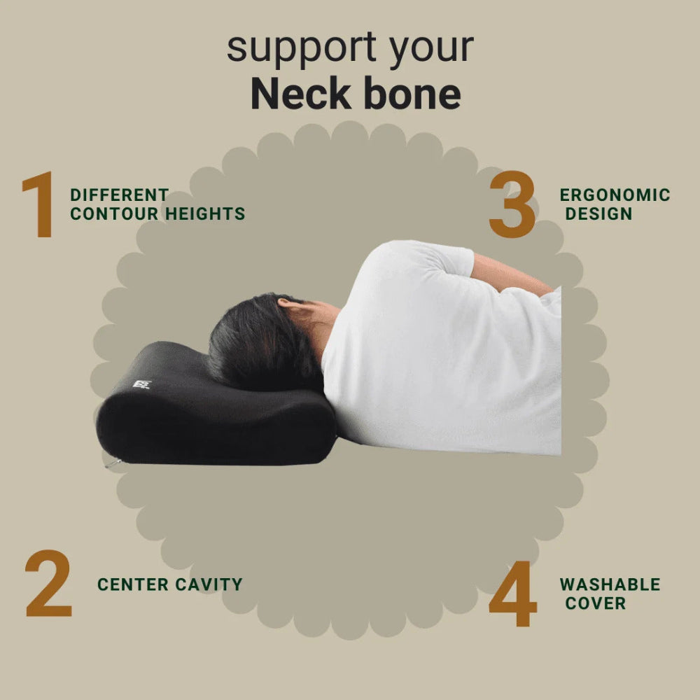 Leaf Contoured Cervical Pillow