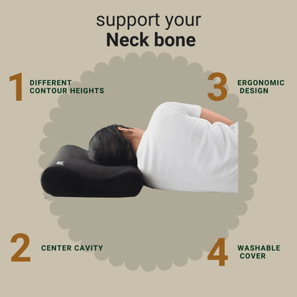 Leaf Contoured Cervical Pillow