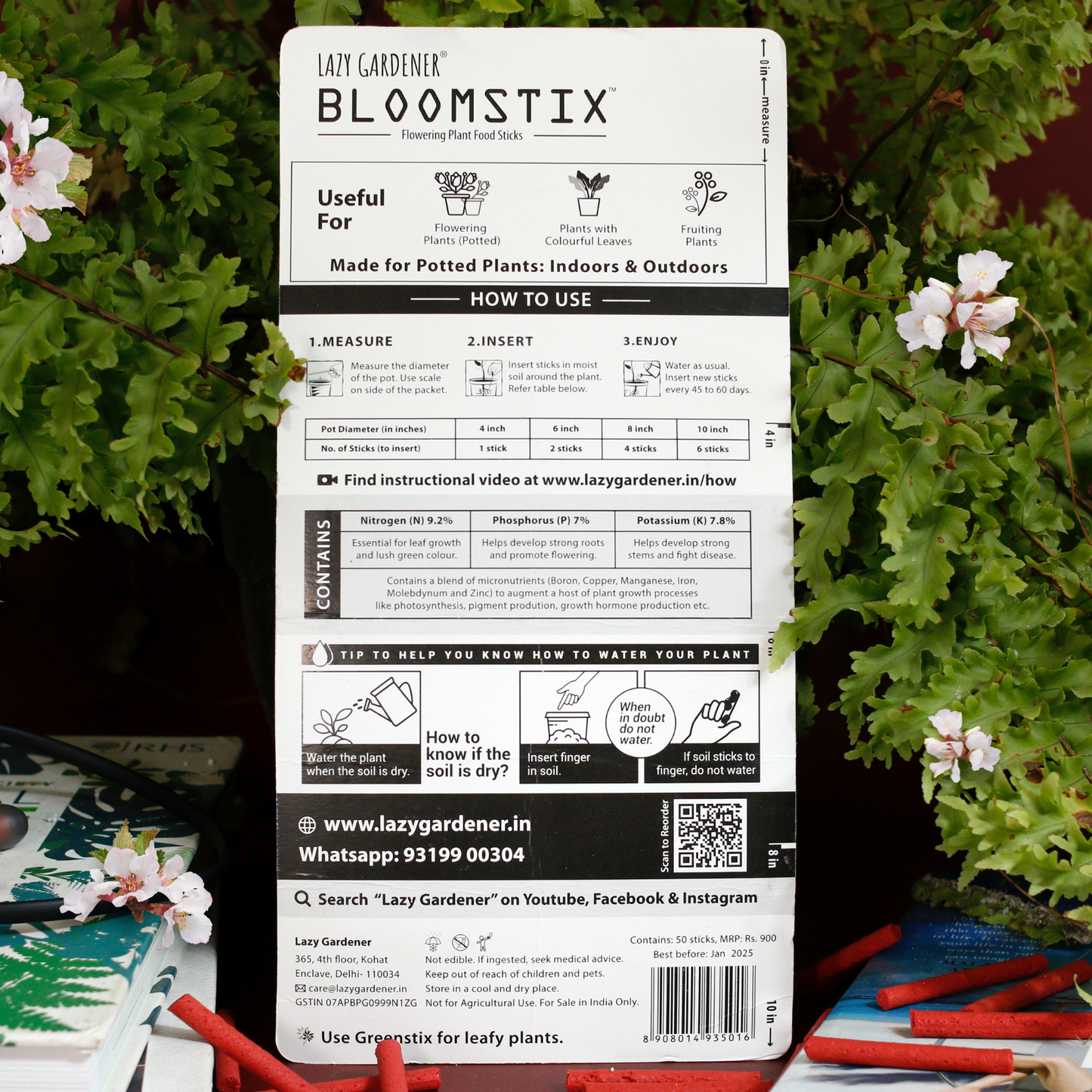 Bloomstix - Flowering Plant Food Sticks ( 50 Fertilizer Sticks)