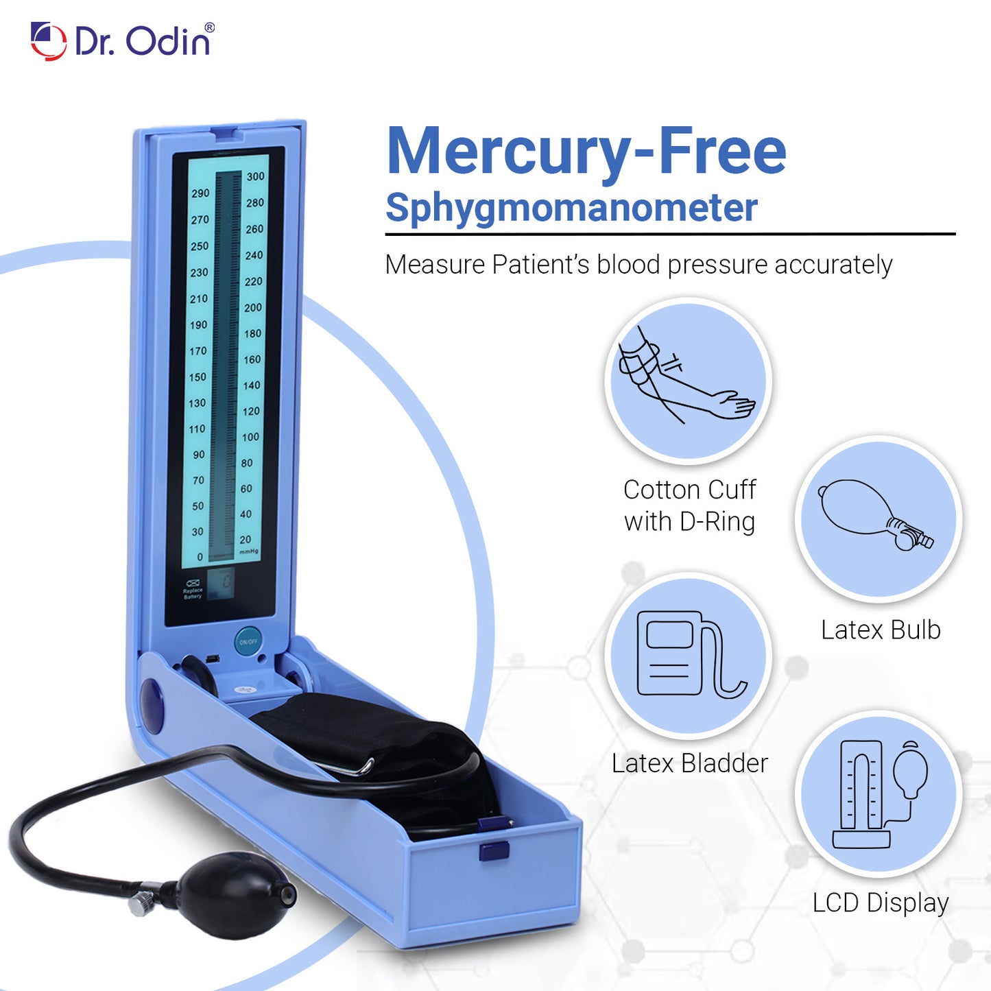 Dr. Odin OLS103 LCD Mercury-Free Sphygmomanometer