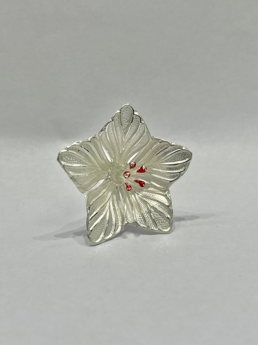 Handcrafted Silver Flower – A Symbol of Beauty & Auspiciousness
