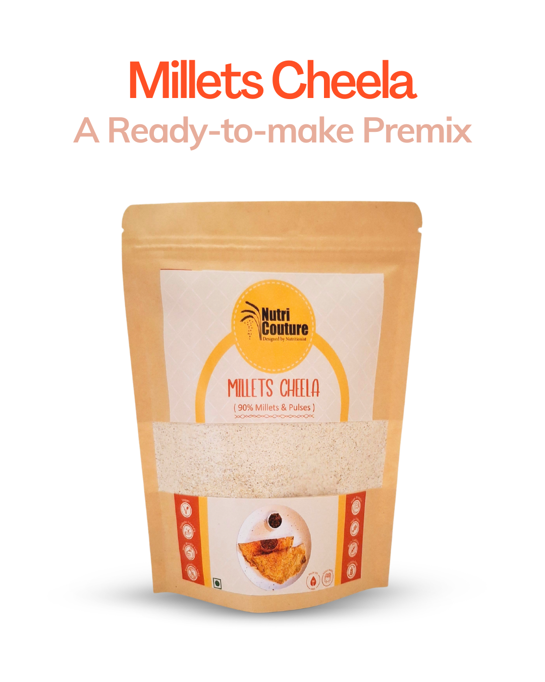 Nutri Couture Millets Cheela Mix (Ready to Cook Premix)