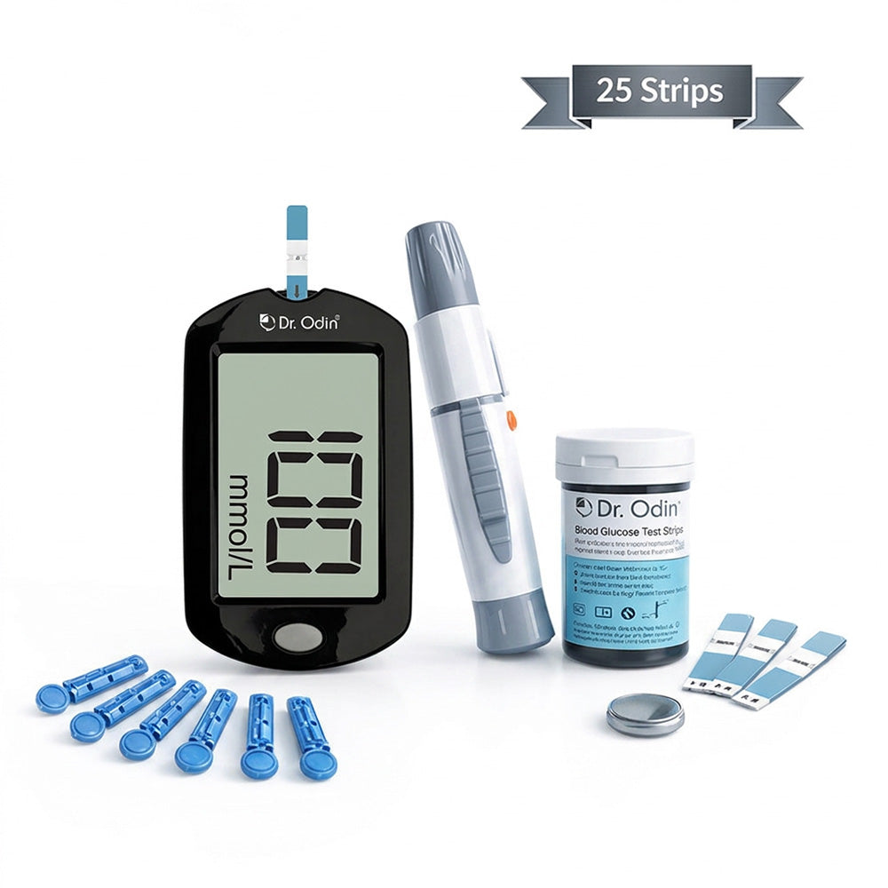 Dr. Odin Blood Glucose Monitoring GDH-FAD Meter Kit (25 strips)
