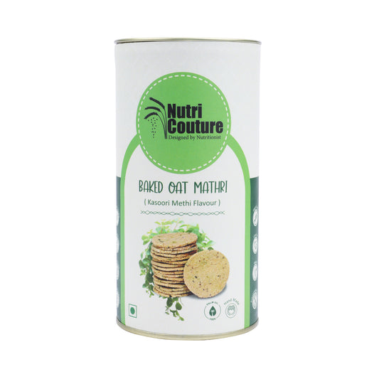 Nutri Couture Baked Oats Mathri (Kasoori Methi flavour)