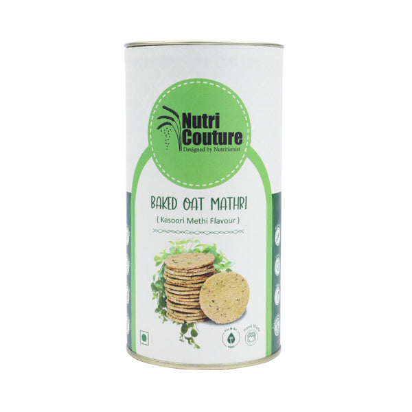 Nutri Couture Baked Oats Mathri (Kasoori Methi flavour)