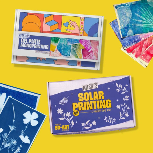 DIY COMBO : DIY Gel Plate Monoprinting Kit & DIY Solar Printing Kit
