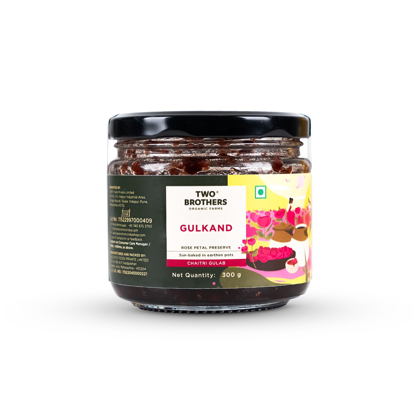 Two Brothers Organic Farms Natural Gulkand (300G)