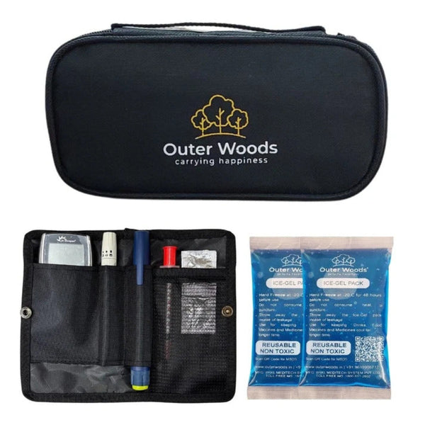 Outer Woods Insulin Cooler Bag with Inner Pouch