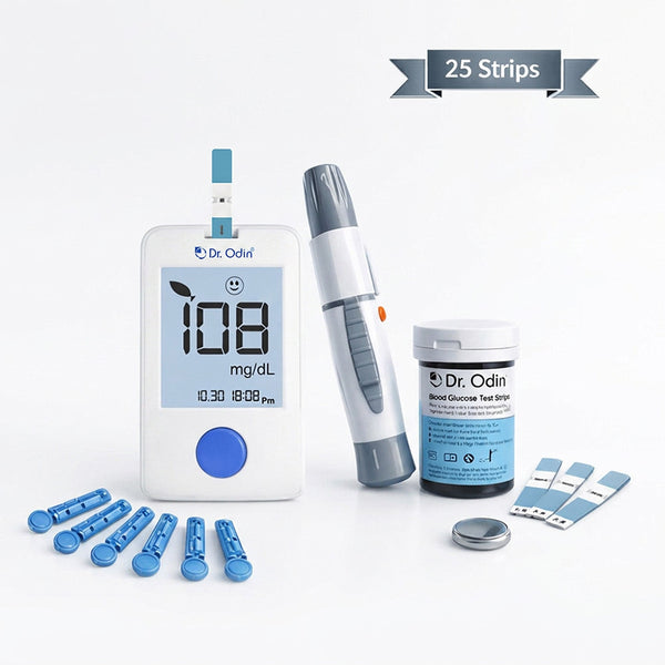 Dr. Odin Blood Glucose Monitoring GOD Meter Kit (25 strips)