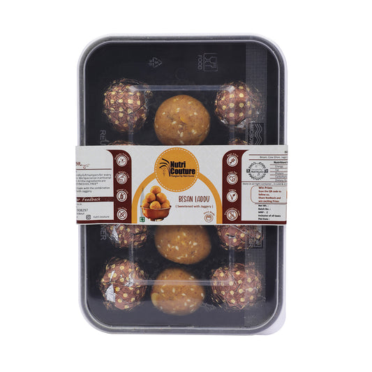 Nutri Couture Besan Laddu (Sweetened with Jaggery)