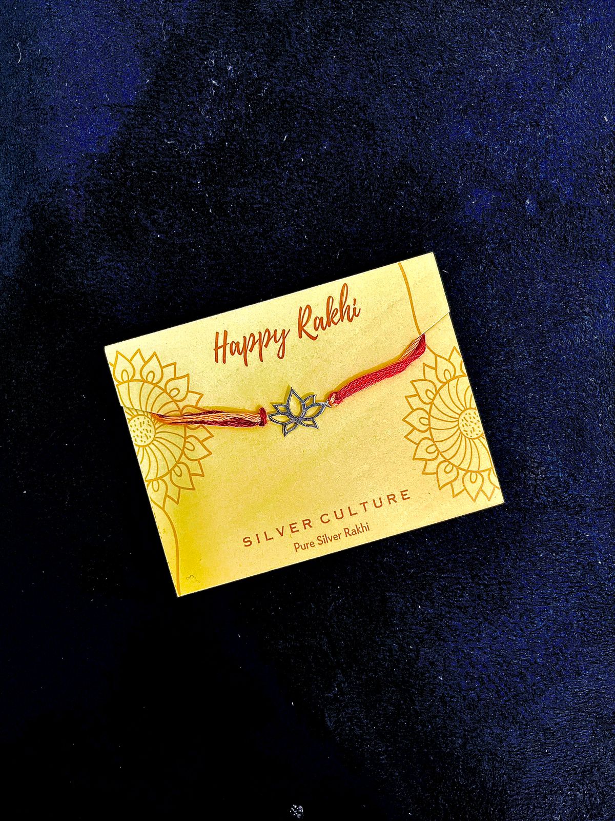 Lotus Pure Silver Rakhi – A Symbol of Purity, Growth & Grace