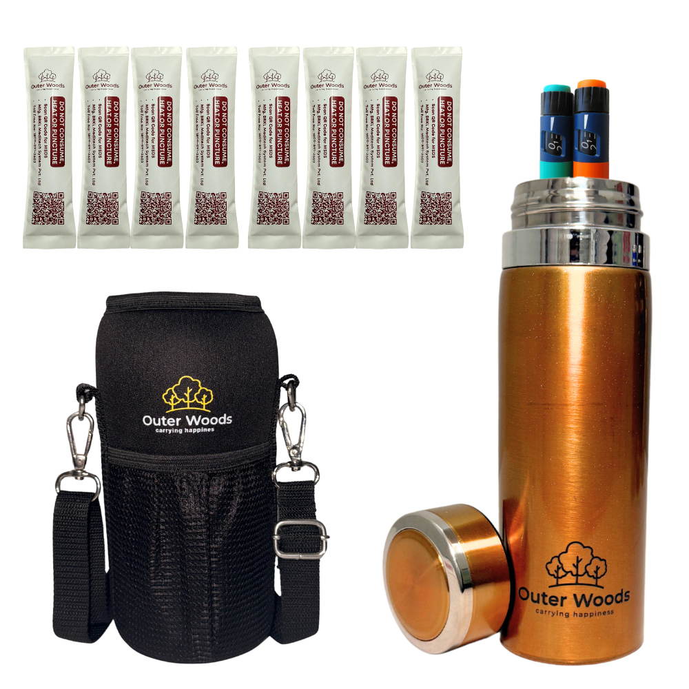 Outer Woods Insulin Cooler Bottle Case - Medium (800ml)