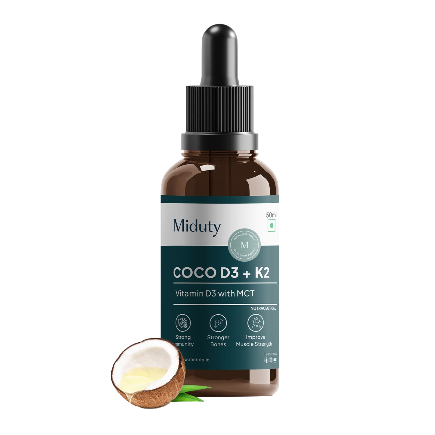 Miduty Vitamin Coco D3 + K2 Drops