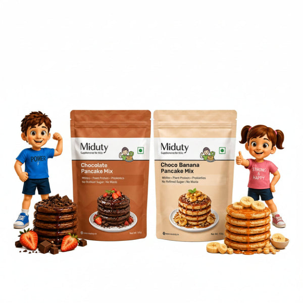 Miduty Kids Pancake Mix - Choco Banana & Chocolate Flavour