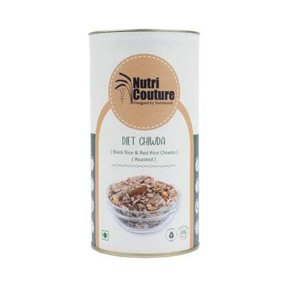 Nutri Couture Diet Chiwda (Roasted) (Black Rice & Red Rice Namkeen)