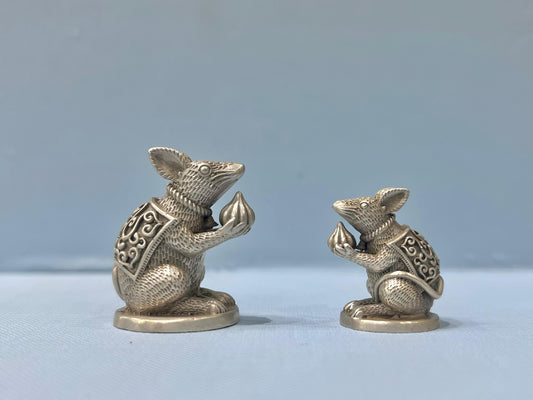 Pure Silver Mushakraj Idol – The Divine Companion of Lord Ganesha