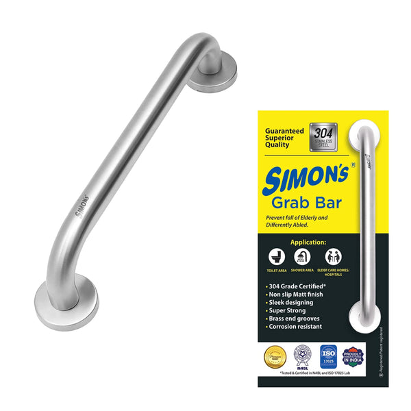 Simon's Heavy Duty Stainless Steel Grab Bar (304 SS)