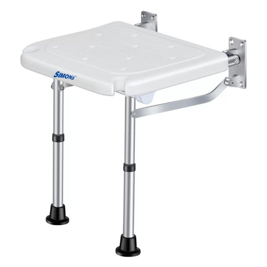 Simon’s Folding Wall Bath Chair with Adjustable Legs | Supports Upto 136 Kgs | Adjustable Height