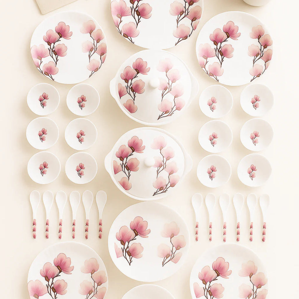 Comfy Homes Round Melamine 41 Pieces Dinner Set